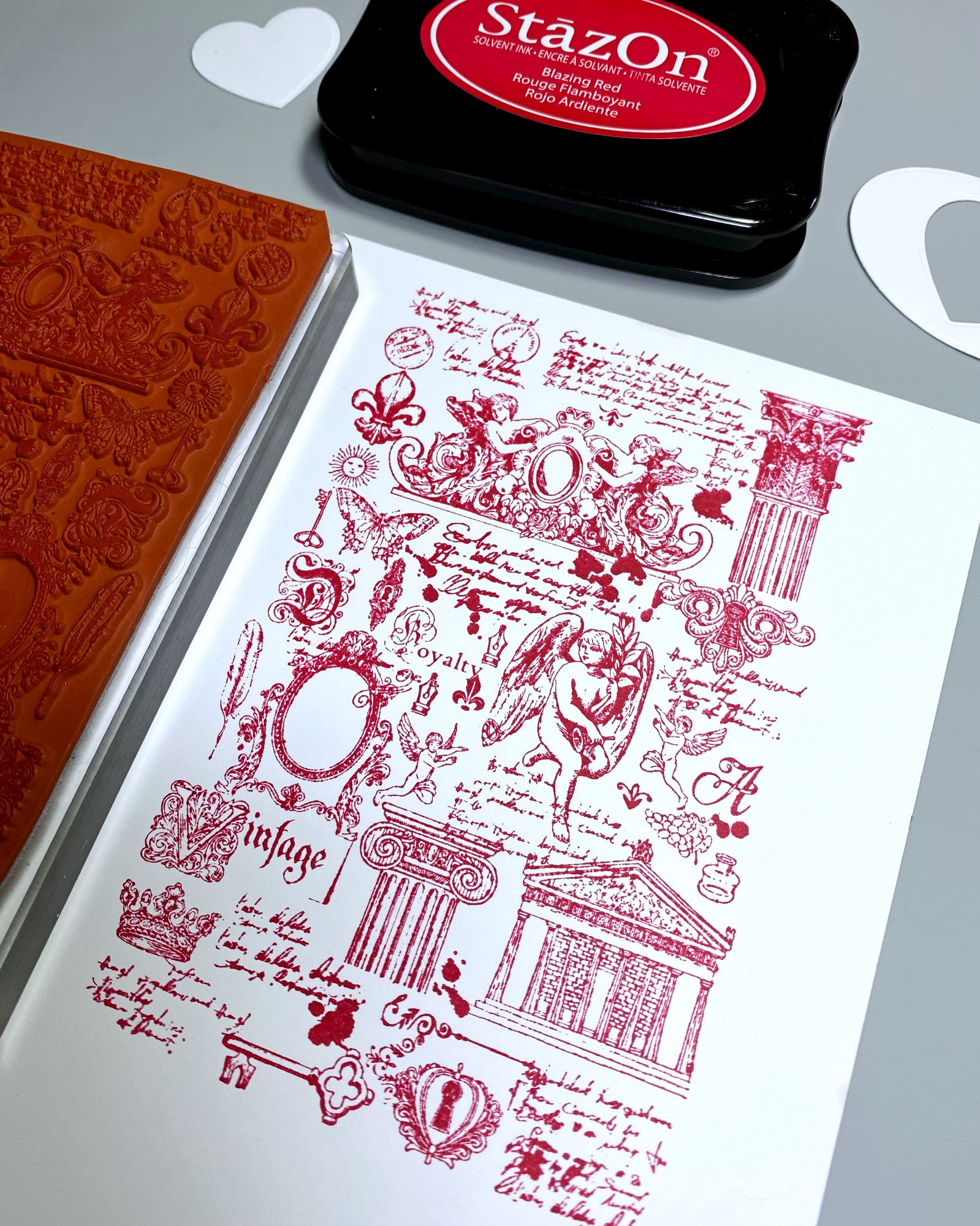 StazOn Blazing Red Ink - Stamp pad